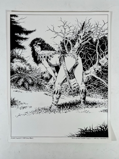 SILVER & STEEL ART PRINT - 1988 LARRY ELMORE (14"x11")