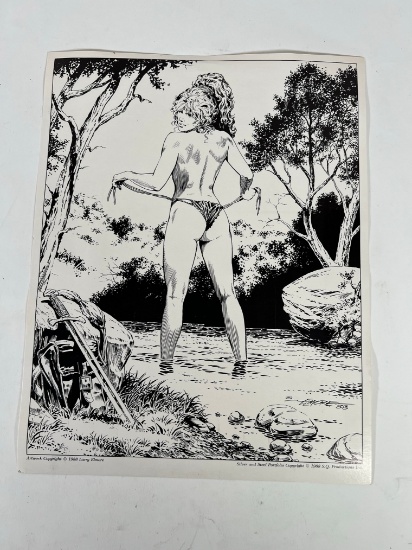 SILVER & STEEL ART PRINT - 1988 LARRY ELMORE (14"x11")