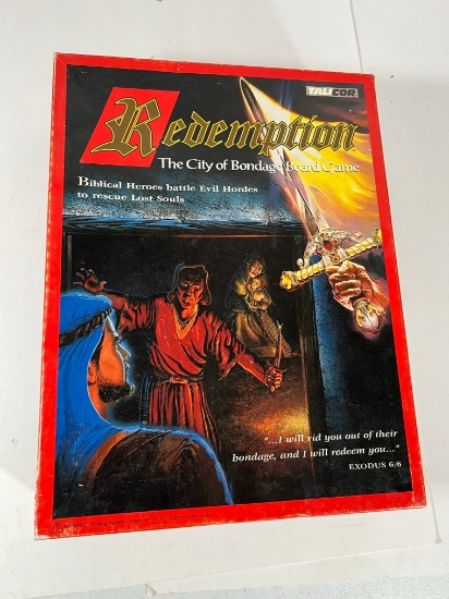 REDEMPTION "THE CITY OF BONDAGE BOARD GAME" - TALICOR - (BIBLICAL HEROES BA