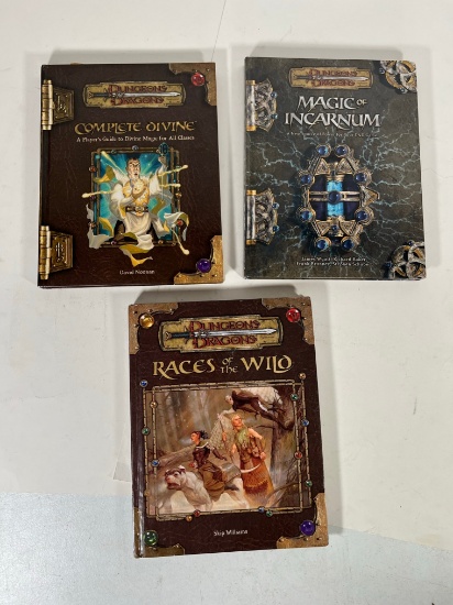 DUNGEONS & DRAGONS (1) RACES OF THE WILD (1) COMPLETE DIVINE (1) MAGIC OF I