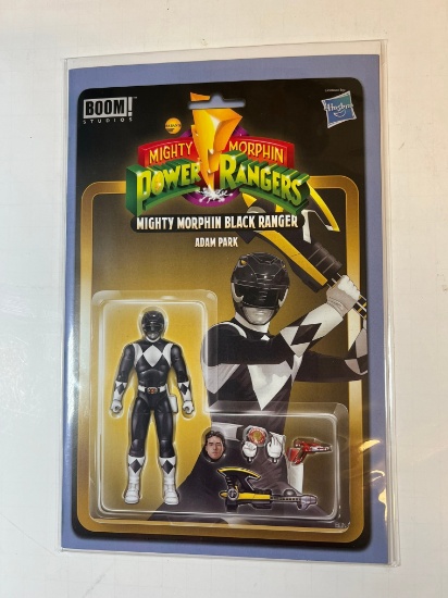 MIGHTY MORPHIN POWER RANGERS "BLACK RANGER" ACTION FIGURE COVER