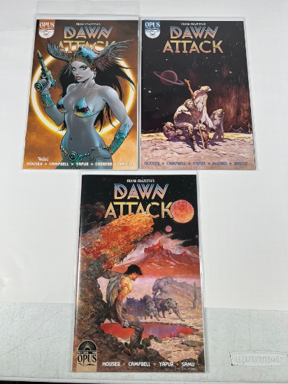 DAWN ATTACK #1 COVER C, #2 COVER B, #3 COVER B