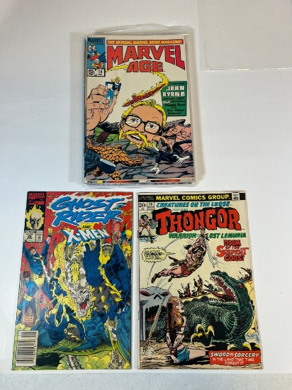 ASSORTED MARVEL - GHOST RIDER #26 NS, THONGOR #26, MARVEL AGE #14