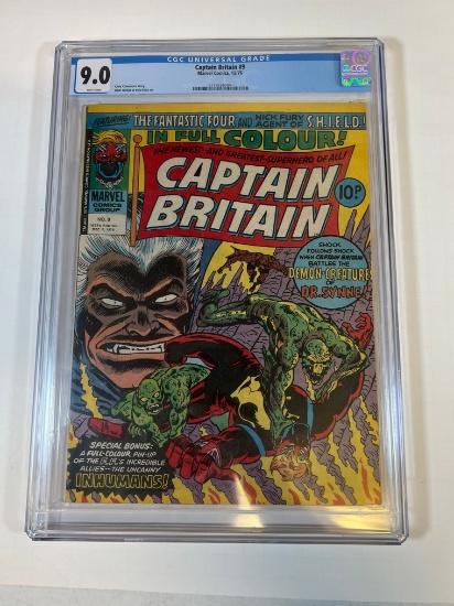 CAPTAIN BRITAIN #9 - CGC GRADE 9.0