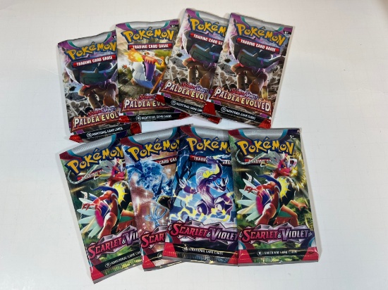 POKEMON CARDS - BOOSTER PACKS (4) S&V (4) PALDEA EVOLVED