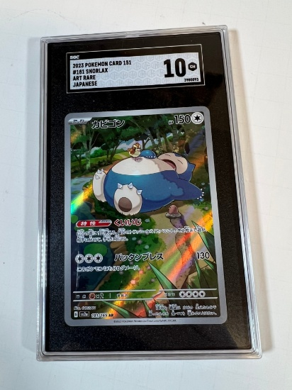 SNORLAX ART RARE - SGC GRADE 10 GM - JAPANESE 151