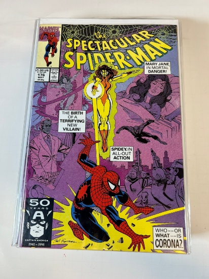 THE SEPCTACULAR SPIDER-MAN #176 - (1ST APP OF CORONA)