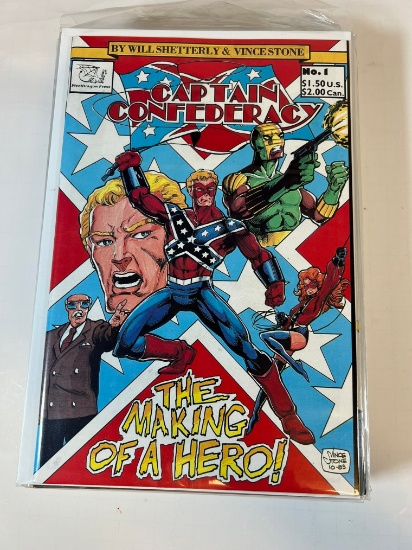 CAPTAIN CONFEDERCY #1 "THE MAKING OF A HERO!" - 1ST APP OF CAPT CONFEDERACY