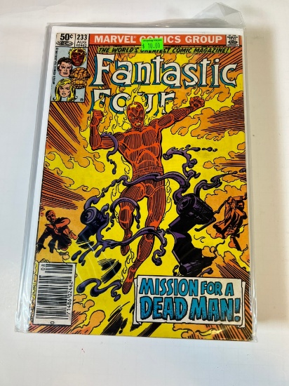 FANTASTIC FOUR #233 - NEWSTAND - CLASSIC HUMAN TORCH COVER