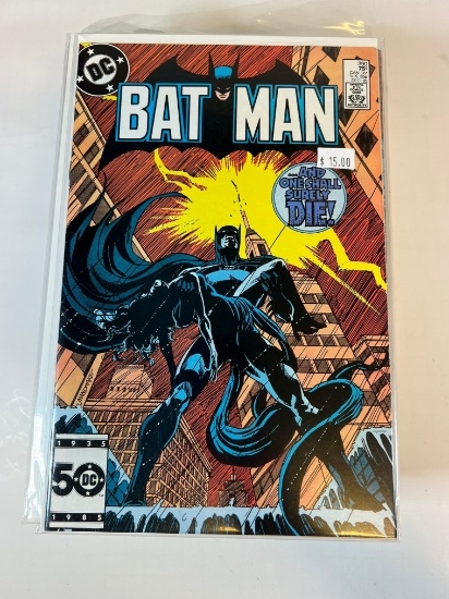BATMAN #390 - 1ST PAGE CLASSIC NOCTURNA + BATMAN KISS ART - CATWOMAN APP