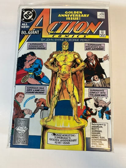 ACTION COMICS #600 - GOLDEN (50TH) ANNIVERSARY ISSUE - 80pg GIANT - COVER H