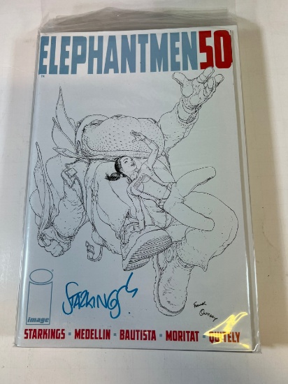 (SIGNED) ELEPHANTMEN #50 - SKETCH VARIANT - SIGNED RICHARD STARKINGS