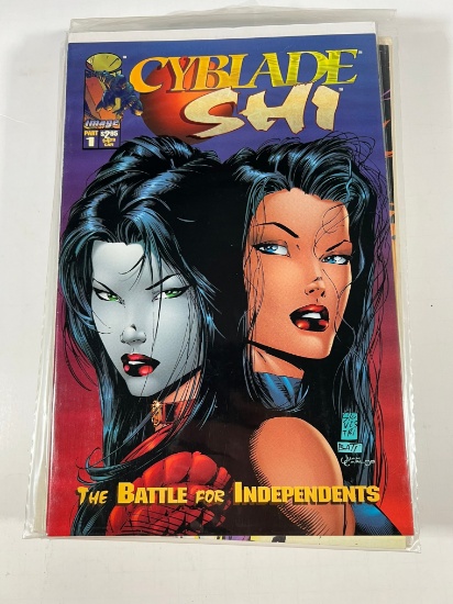 CYBLADE SHI #1 "THE BATTLE FOR INDEPENDENTS" (1ST APP WITCHBLADE)
