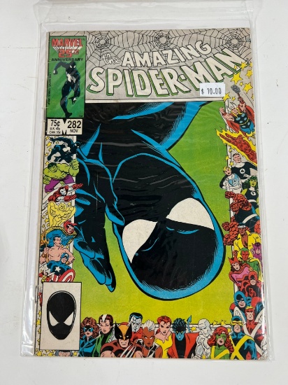 THE AMAZING SPIDERMAN #282 - 25TH ANNIVERSARY COVER - BLACK SUIT COVER