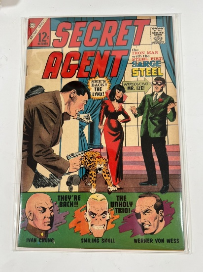 SECRET AGENT #9 - (THE IRON MAN WITH THE STEEL FIST! SARGE STEEL)
