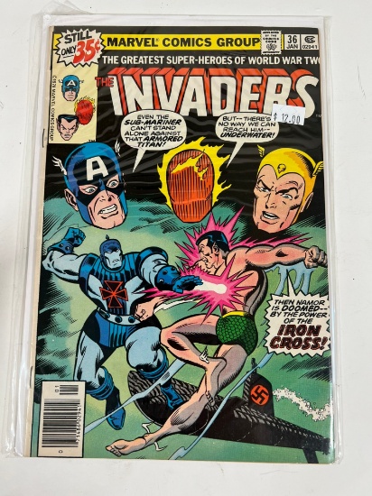 INVADERS #36 - NEWSTAND -NAZI COVER