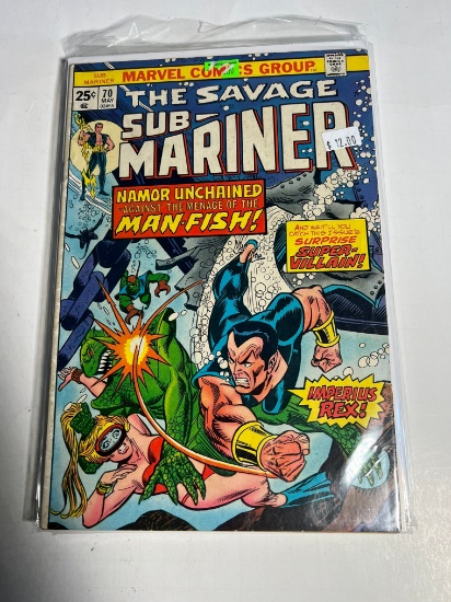 THE SAVAGE SUB-MARINER #70 (PRINCE NAMOR) - CLASSIC COVER (1ST APP OF PIRAN