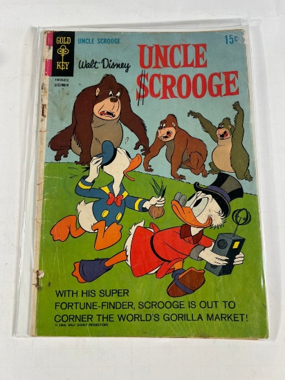 WALT DISNEY'S UNCLE SCROOGE - GOLD KEY - CORNER GORILLA MARKET