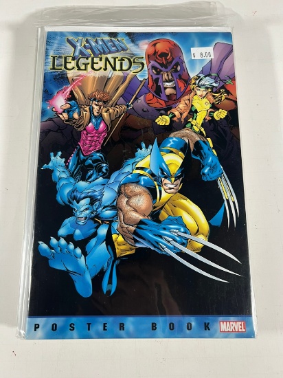X-MEN LEGENDS (POSTER BOOK) MARVEL - TOY BIZ EXCLUSIVE