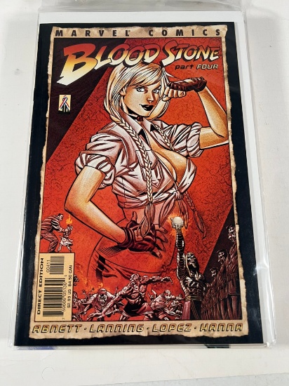 BLOODSTONE PART FOUR (COVER ART HOMAGE TO INDIANA JONES - LOW PRING 18K)