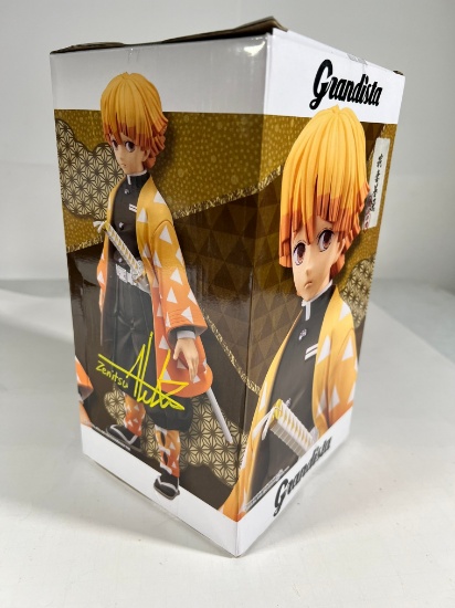 (SIGNED) DEMON SLAYER - GRANDISTA ZENITSU BANDIAI FIGURE (BY ALEK LE) WITH