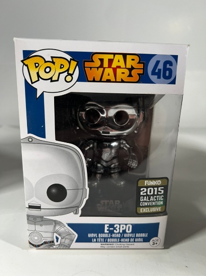 E-3P0 #46 STAR WARS FUNKO POP (BLUE BOX) - 2015 GALACTIC CONVENTION EXCLUSI