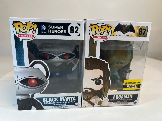 FUNKO POP ASSORTED - BLACK MANTA & AQUAMAN EXCLUSIVE