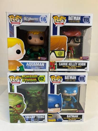 FUNKO POPS PX EXCLUSIVE ASSORTED - SWAMP THING, BATMAN, CARRIE KELLEY ROBIN
