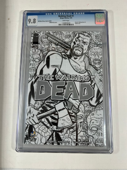WALKING DEAD #1 - CGC GRADE 9.8 - WW NEW ORLEANS SKETCH COVER