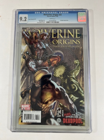 WOLVERINE: ORIGINS #25 - CGC GRADE 9.2 - DEADPOOL APPEARANCE (SECRET VARIAN