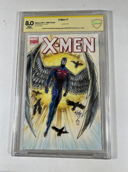X-MEN #7 - VARIANT - SIGNATURE CBCS 8.0 (KENNY COLDERON SKETCH & MERVYN MCK
