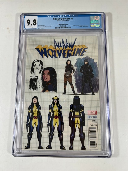 ALL NEW WOLVERINE #1 - CGC GRADE 9.8 - (1ST LAURA KENNY AS NEW WOLVERINE. "