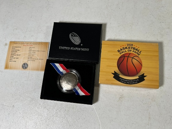 2020 UNITED STATES MINT BASKETBALL HALL OF FAME COMMEMORATIVE COIN - HALF D