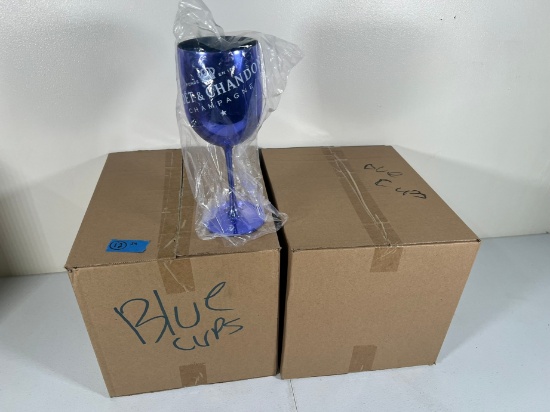 MOET & CHANDON CHAMPAGNE BLUE VIP WINE CUPS