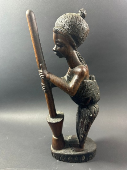CARVED WOOD AFRICAN SCULPTURE - TRIBAL
