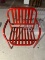 METAL OVERSIZED RED CHAIR