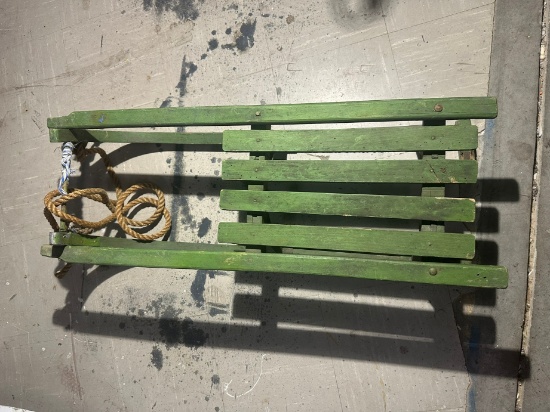 WOOD SNOW SLED - VINTAGE