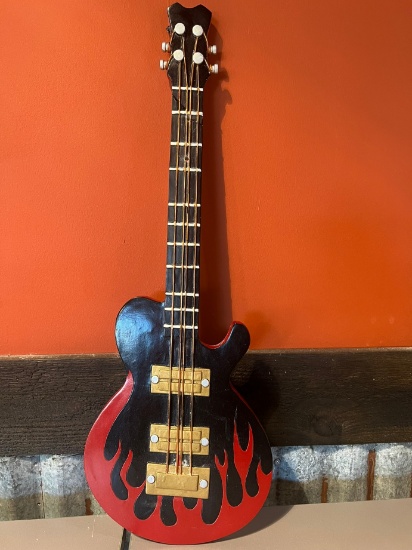 GUITAR WALL DÉCOR - RED - 24"