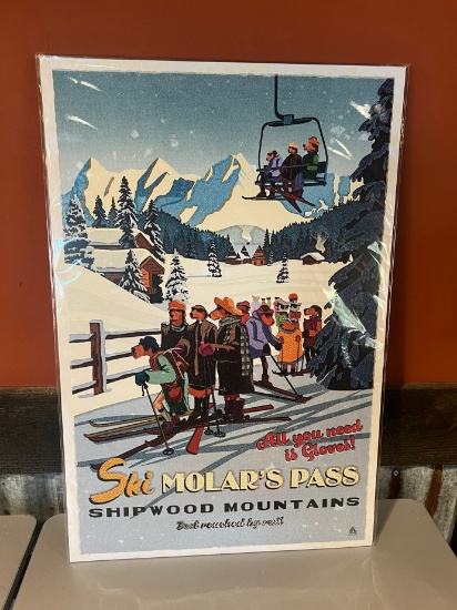 LONELY DOG SKI MOLARS -  POSTER (16x24)