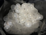BAGS (APPROX 350 EACH) - WHITE / CLEAR BALL PIT BALLS - MADE IN USA