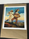 JESTERS JAMMIN' - LONELY DOG GICLEE ON CANVAS 34x32