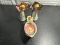 SALT & PEPPER SHAKER, &  SMALL BOWL - PORCELAIN VINTAGE
