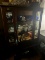 ANTIQUE WOOD CHINA CABINET - GLASS DOOR WITH SHELF