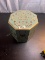 VINTAGE HAT BOX - WITH ASSORTED DOG CLOTHING