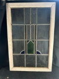 STAINED GLASS WINDOW - FRAMED