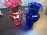 VASES - (1) CRANBERRY FUFFLES 11