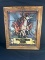 WOLFSCHMIDT VODKA STAINED GLASS STYLE MIRROR - 