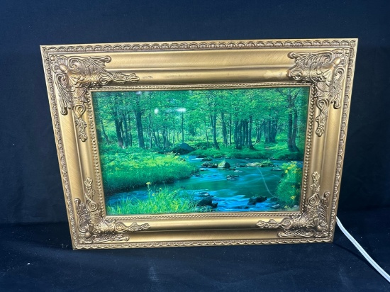 ILLUMINATED FRAMED ARTWORK - FRAMED CREEK SCENE