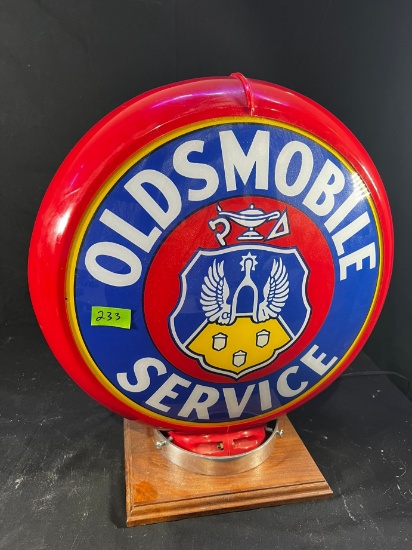 OLDSMOBILE SERVICE VINTAGE LAMP (RED)