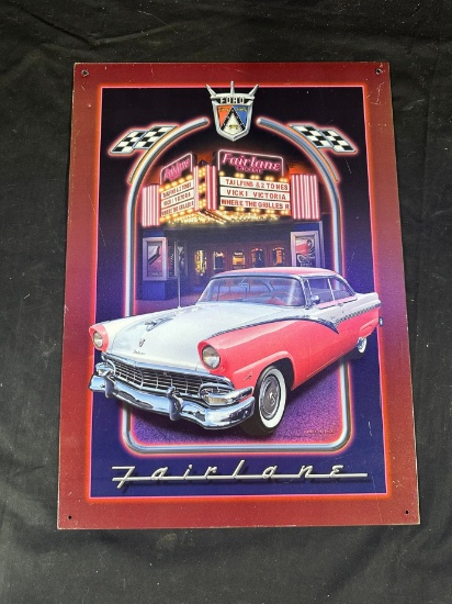FORD FAIRLANE METAL SIGN
